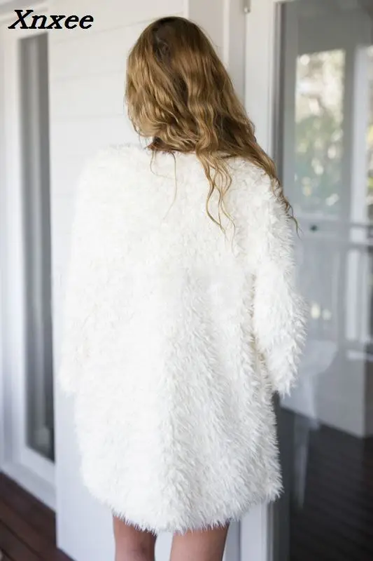 2020 new Winter Autumn Women's Clothes Fluffy Shaggy Faux Fur Cardigan Whit Color Slim Long Warm Outwears Sweaters Xnxee 2020 new Winter Autumn Women's Clothes Fluffy Shaggy Faux Fur Cardigan Whit Color Slim Long Warm Outwears Sweaters Xnxee