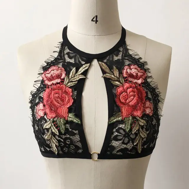 1 Pcs New Sexy Women Wrapped Chest Corset Lace Push Up Vest Bra Tops Lingerie Embroidery Flowers Tops Crop 16 aeProduct.getSubject()