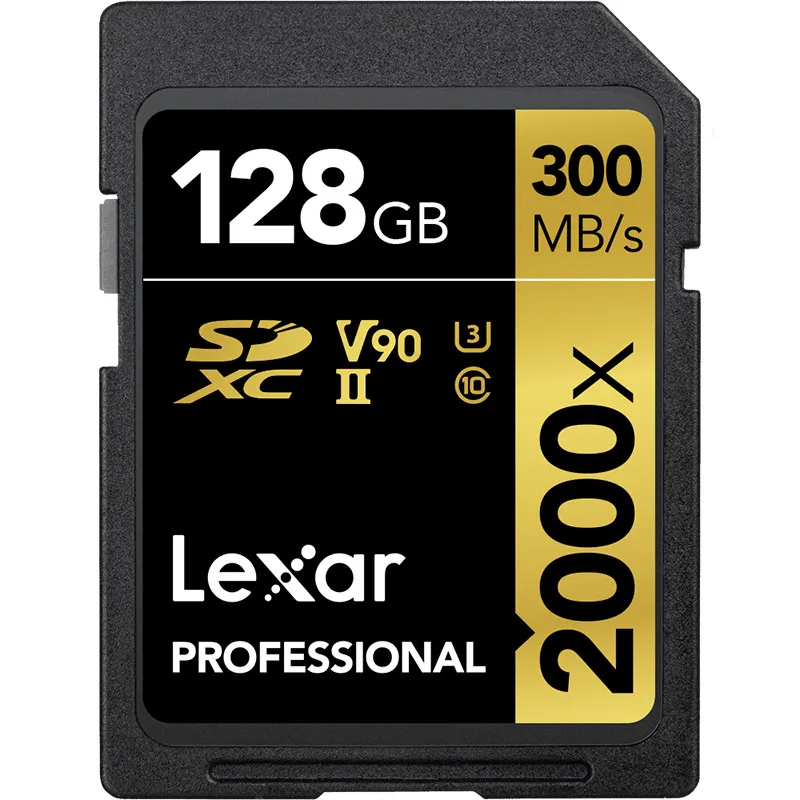 Lexar 128 Гб 64 Гб SDXC карты U3 32 ГБ SDHC карты 2000X UHS-II 300 МБ/с. высокое Скорость флэш-память для 3D 4K видео Камера
