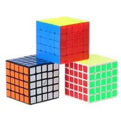 Qiyi mofangge Wushuang 5x5x5 Magic куб головоломка на скорость 5x5 конкурс игрушечные кубики WCA Championsh квадратный пластик черный Strickerless кубик рубика