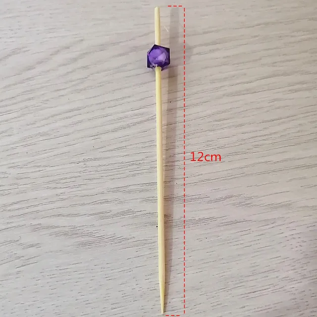 Xunzhe 100 db Eldobható Bambusz Kreatív Gyümölcsök Villák Nyársaihoz A Canapes Cake Dekoration Bento Dekoráció Pinchos Para Koktél - Image 5