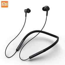 Xiaomi Bluetooth наушники с воротником, гарнитура, Спортивные Беспроводные Bluetooth наушники, наушники-вкладыши, магнитный микрофон, воспроизведение, двойные динамические наушники