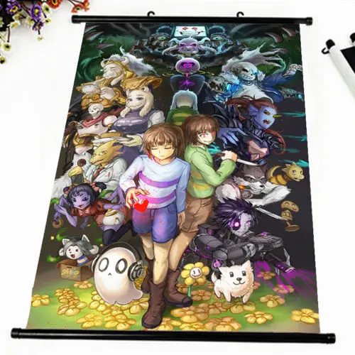Undertale HD Print Anime Wall Poster Scroll Room Decor
