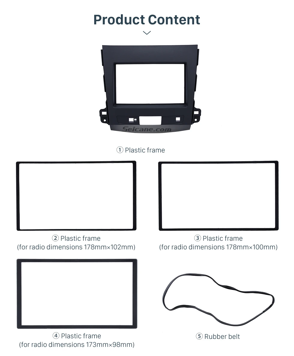 Seicane 2 DIN в приборной панели автомобиля стерео радио панель приборной панели для Mitsubishi Outlander 3 XL приборной панели