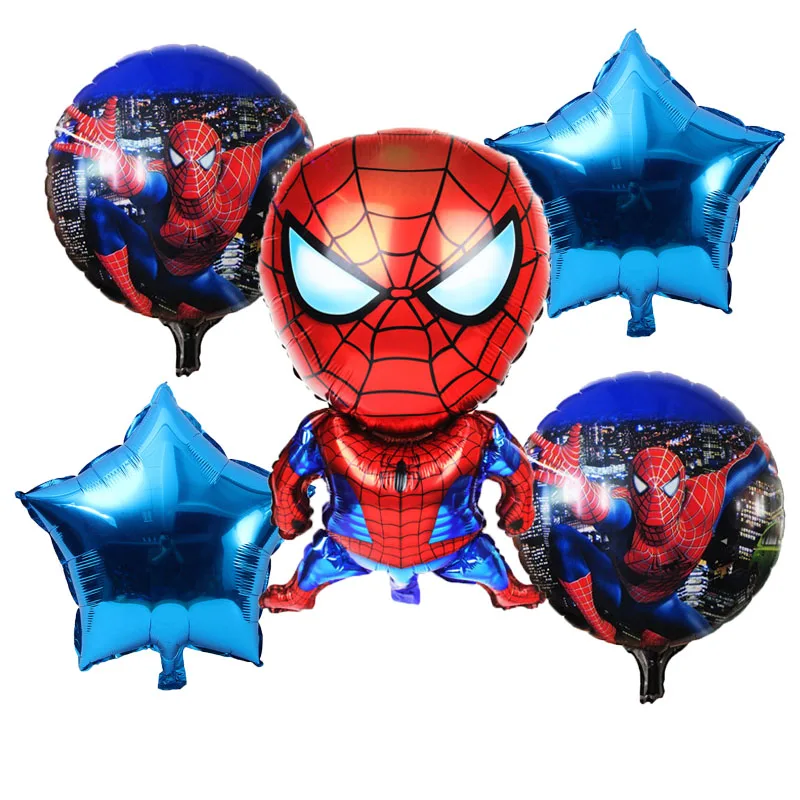 

5pcs Superman Batman Spiderman balloon for children party hero helium baloons inflatable baby birthday children's toys wholesale