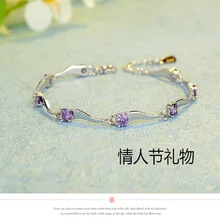 Бамбуковый циркониевый браслет в форме капли воды, Белый позолоченный цвет, женские браслеты, браслет с кристальными цепочками, модные ювелирные изделия, подарки