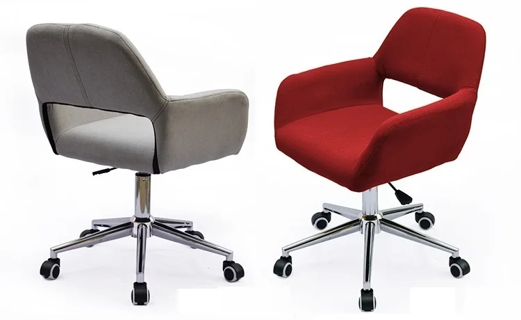 

Germany Hanover exhibition reception chair Conference organizer lift stool cotton linen seat red color free shipping