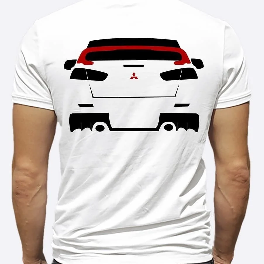 Футболка с рукавами для мужчин футболка японским автомобилем Lancer Evolution X 10 топы в