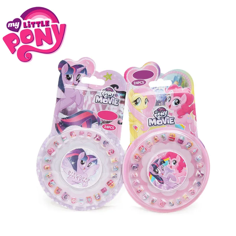 Новые игрушки My Little Pony ПВХ наклейки пони упаковка детские для ногтей девочек