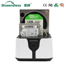 2-bay all in one hard disk clone docking station USB 3.0 sata holder factory provide directly retailing package