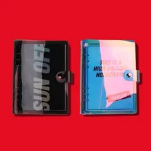 Супер крутой ПВХ чехол A5 дневник на спирали 172P креативные цвета еженедельная школа планирования офисные принадлежности