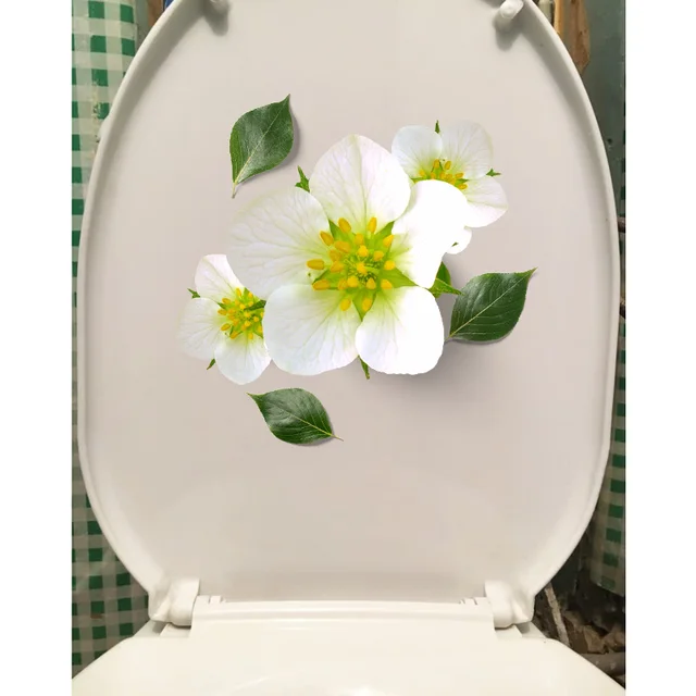 Zttzdy 20,6*20,8 Cm Virágszirmok Modern Falmatricák Gyerekszobáknak Fürdőszoba Wc-Dekoráció Matrica T2-0062 - Image 2