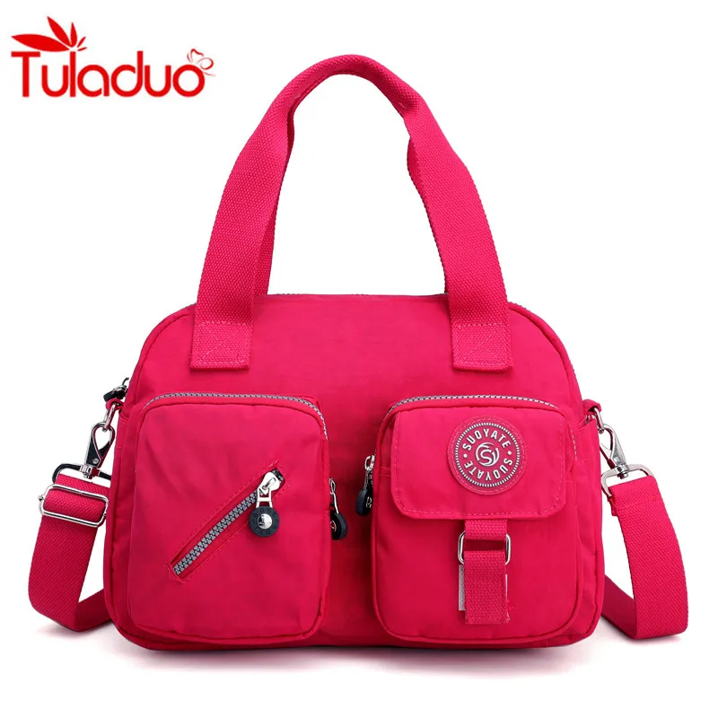 

2018 female oxford cloth bag women handbag casual mother bag multiple zipper designs women shoulder bags large totes sac a main