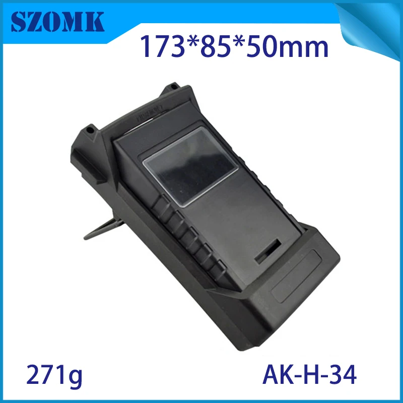 

4 pieces, 173*85*50mm desktop plastic electrical handheld enclosure with rubber protect case LCD abs enclosure for pcb design