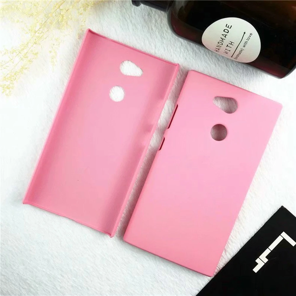 

Phone Case sFor Fundas SONY Xperia L2 Case For Coque SONY XA1 Plus SONY XA2 Ultra Candy Color Hard plastic PC cover Phone Cases