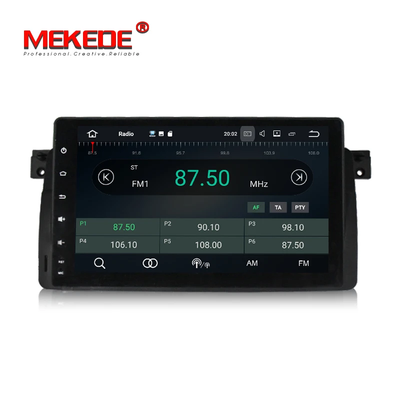 Cheap PX3 Android 7.1 Quad core 1din Car DVD multimedia player for  3series E46 M3  with 2G RAM 16G ROM WIFI BT radio stereo GPS navi 2