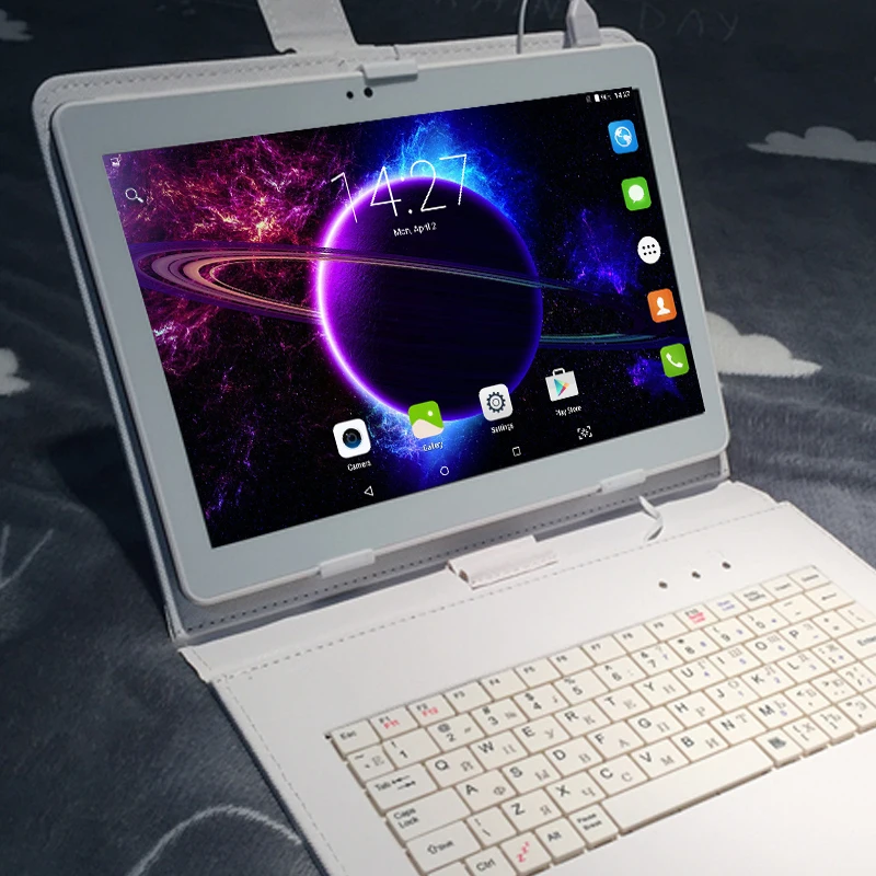 

10.1 inch Android 6.0 10 nuclear smart tablet dual camera 8MP dual SIM card 128GB ROM 3G mobile phone tablet free gift keyboard