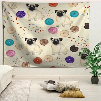 

Hot Selling Custom Donuts Pattern Wall Tapestry Home Decorations Wall Hanging Tapestries For Living Room Bedroom More size