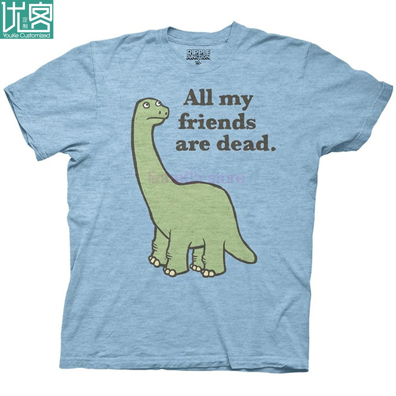 

All My Friends Are Dead Dinosaur Adult T shirt