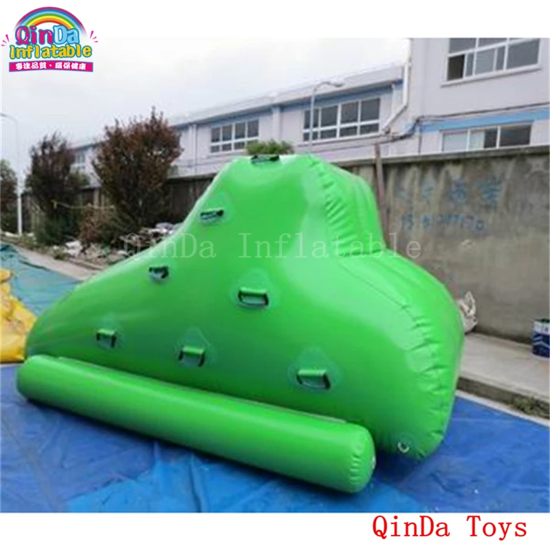 Free air pump small water iceberg for climbing,green color inflatable