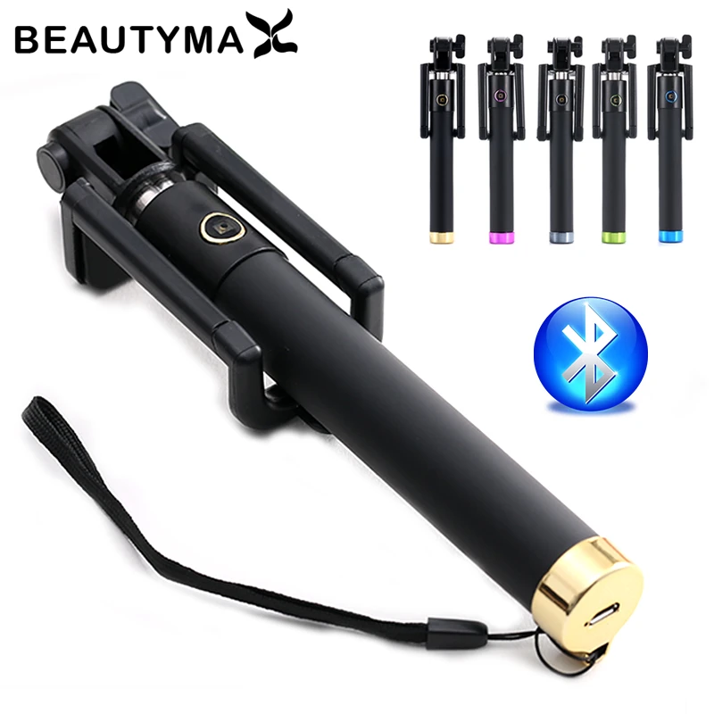

Luxury Bluetooth Selfie Stick Wireless Selfie Handheld Monopod For Iphone 6 6s plus 5s 7 for SAMSUNG IOS Android groove selfie