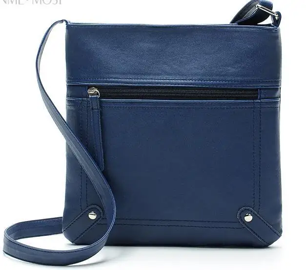 Новые брендовые простые Стильные популярные сумки, женские сумки-мессенджеры, женская сумка-мешок из искусственной кожи, сумка через плечо - Цвет: Синий