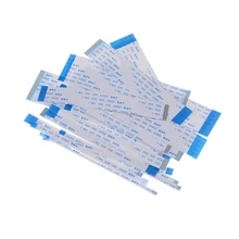 Passo liso flexível 0.5mm 100mm do cabo da fita de 10 pces fpc b-type 4/6/8/10/12/16/20/24/26/28/30/34/36/40/45/50/54/60pin