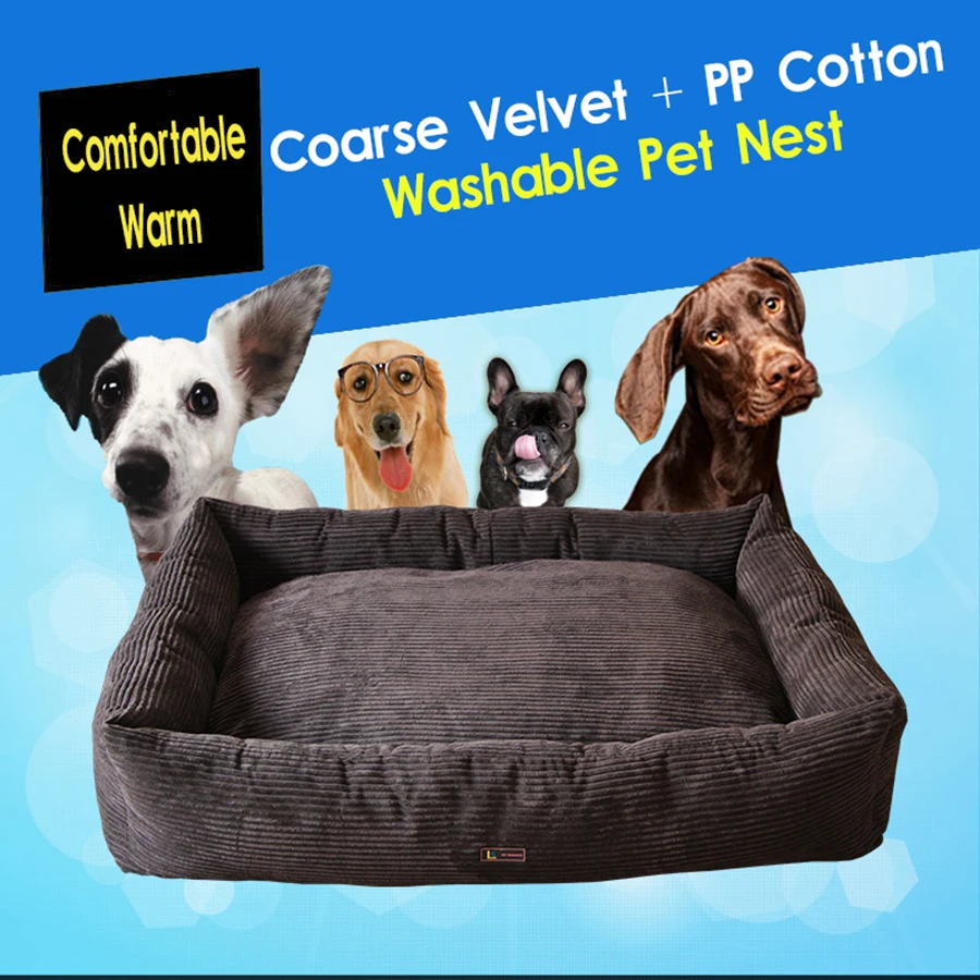 

Oversized Dogs Nest General Soft Waterproof Plush Dog House Hundebett Gross Outdoor Training Tool Pet Daily Products 70Z1475