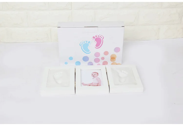 Детские руки отпечаток ноги нетоксичный новорожденный отпечаток руки Inkpad водяной знак Детские сувениры литье глиняные игрушки подарок Детские asscories