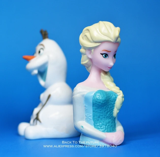 Disney Frozen Elsa princess Olaf 9cm mini doll Action Figure Posture Anime Decoration Collection Figurine Toy model for children