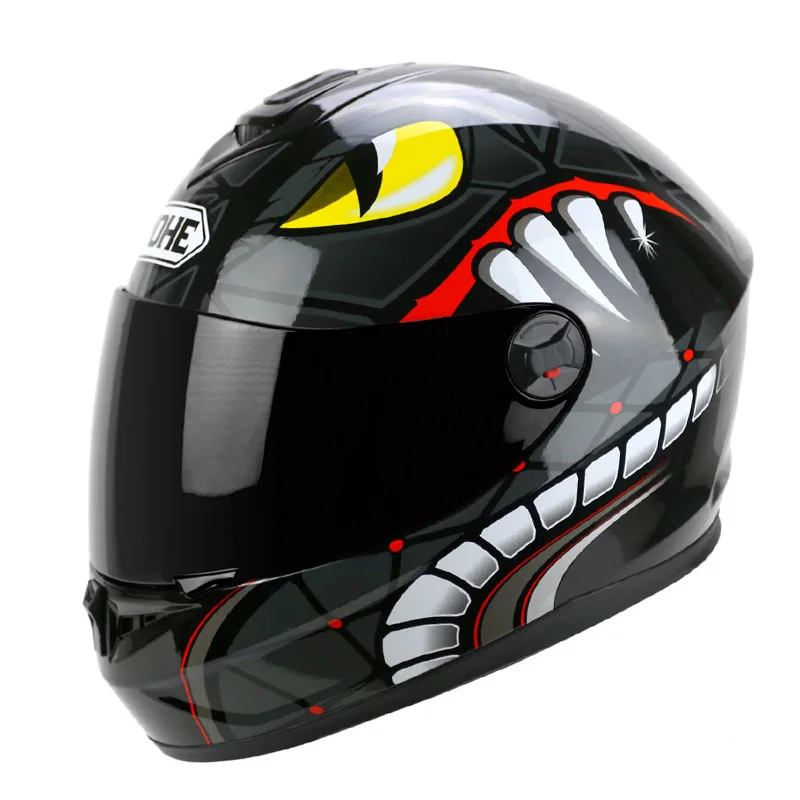 YOHE YH966 мотобайк Casco Capacete De Moto зимний теплый водонепроницаемый ветрозащитный мотоциклетный полный гоночный шлем - Цвет: Style 2