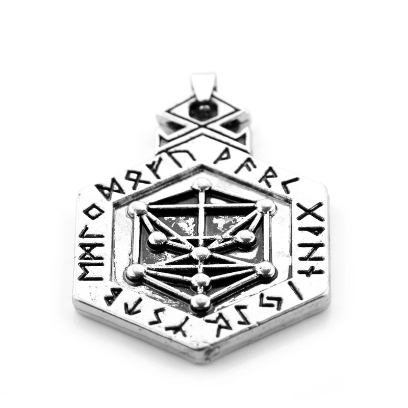 Yggdrasil Armanen ожерелье Викинг руны талисман Древо жизни кулон Каббала Винтаж длинное