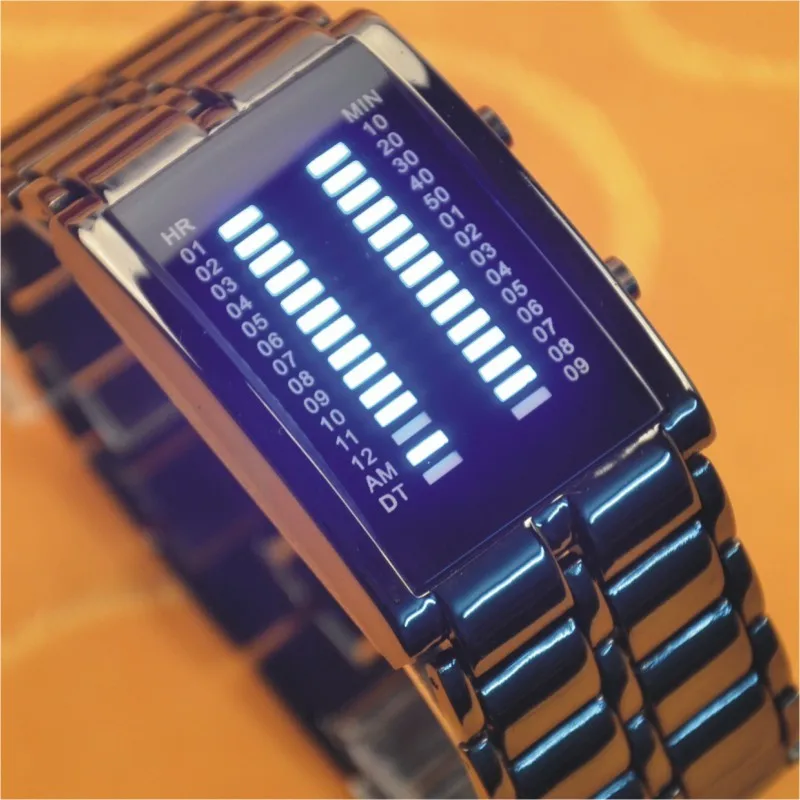 Trend led waterproof male table bracelet personalized watches
