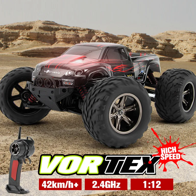 

Big foot rc drift 1:12 model four-wheel 80m remote control car 42km/h climbing mountain 2 color RC CARS toys for children