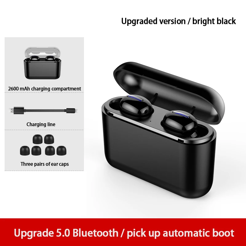 

Tws Waterproof Touchable Switch TWS Earbuds 5.0 Bluetooth Earphone Headset Real Stereo Noise-Cancelling Wireless Earphones