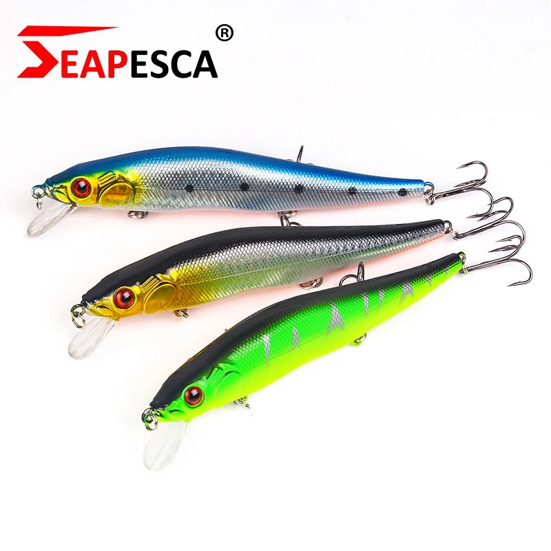 

SEAPESCA 140mm 23g Long Minnow Fishing Lure 0-1.5m Diving Pesca Hard Bait Assorted Colors Professional Fashing Bait YA8