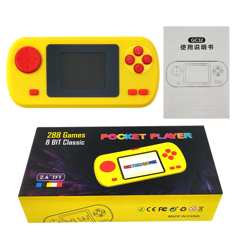 

Built in 288 Games Pocket Video Display Game Controller handheld Game console Player Gift