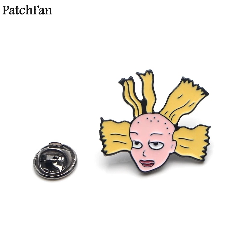 20 шт./лот Patchfan мультфильм Забавная девушка Cynthia галстук мультфильм забавные шпильки рюкзак Броши Одежда для мужчин женские значки медали A1840