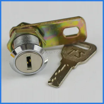

10 pieces 20mm chrome plated keyed alike tubular cam lock metal locker cabinet lock