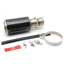 Universal Modified Akrapovic Exhaust Pipe Scooter Muffler pipe For YAMAHA MT 07/FZ 07 MT 09/FZ 09 MT 09 Tracer/FJ 09