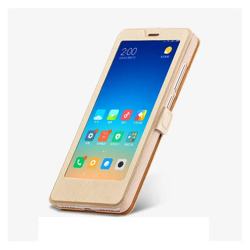 for Xiaomi Redmi Note 7 Case Note 6 Pro Full View Window PU Leather Flip Cover Funda Case for Xiaomi Note 5 Pro protective case 17