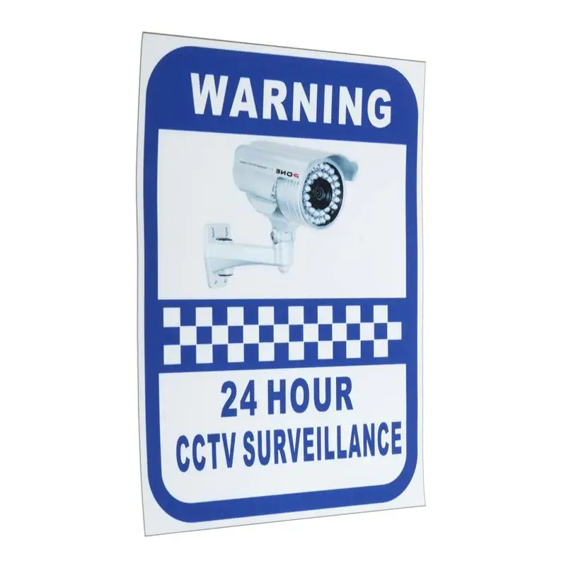 Safurance 4xcctv Камера Предупреждение наклейки наблюдения виниловая наклейка видео знак безопасности для домашней безопасности