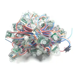 3000 шт. DC5V DC12V WS2811 12 мм квадратный диффузный Addressable RGB Светодиодная лента IP68 водонепроницаемые модули