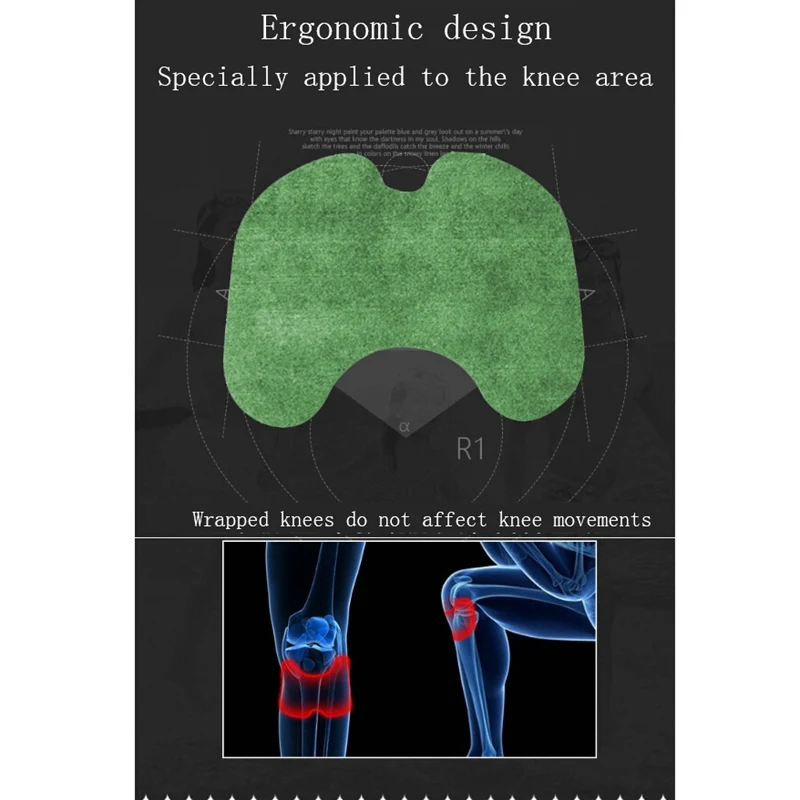 12 шт./пакет облегчение боли в суставах патч полынь с заплатками на коленях на массаж мышц мышцы артрит боли патчи уход колено ящик для инструментов