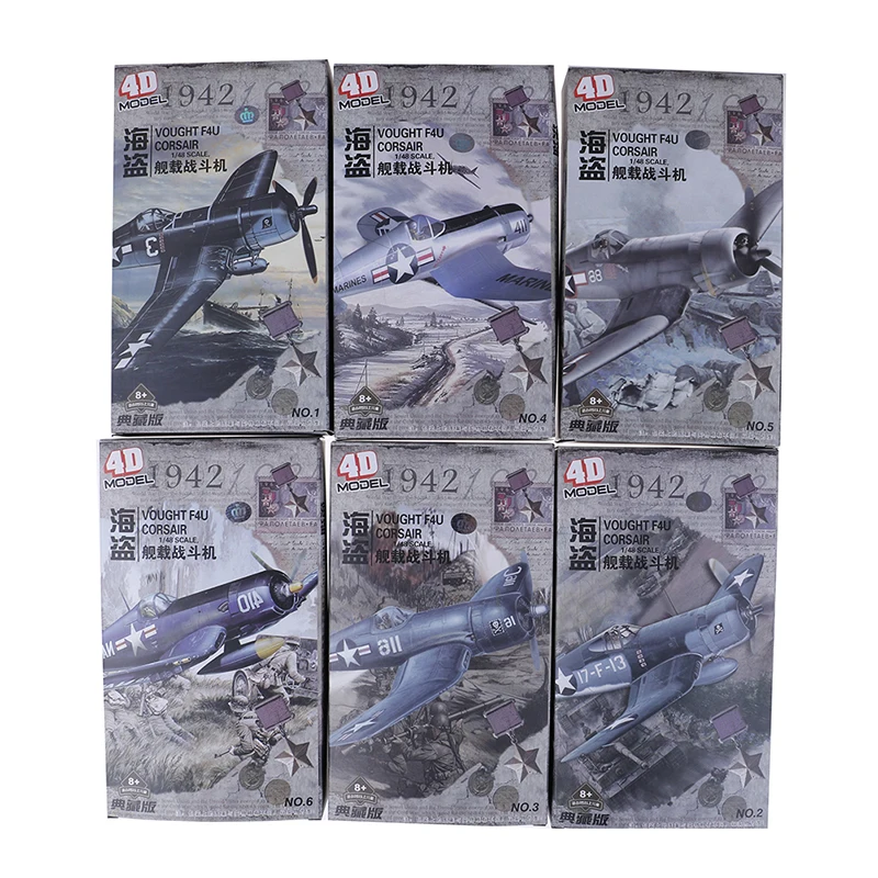 Random Color New 1Pcs 1/48 Scale Assemble Fighter Model Toys Building Tool Sets Flanker Combat Aircraft Diecast War-II