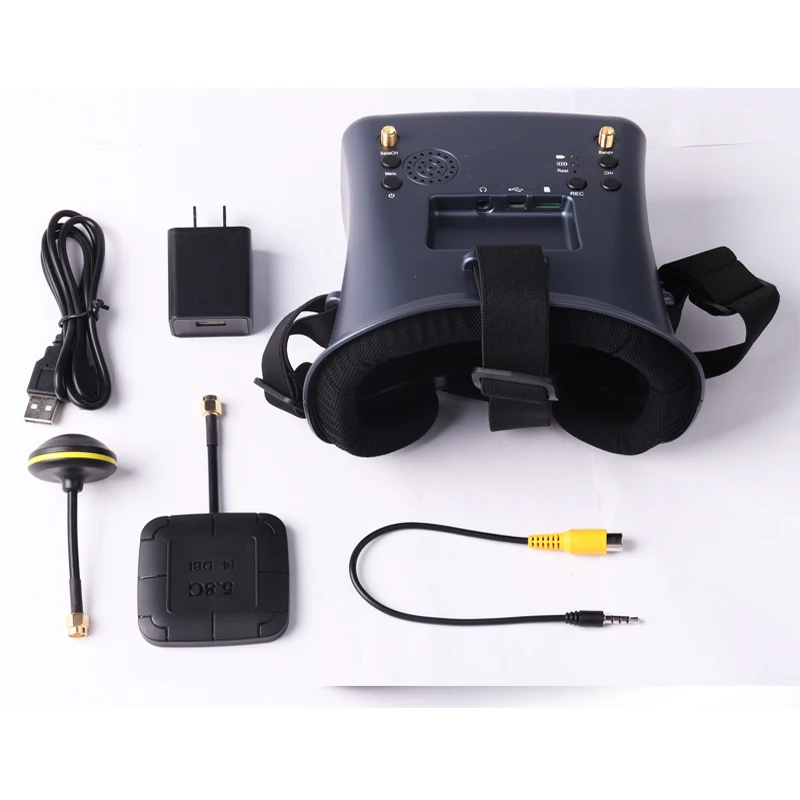 Новые FPV VR очки с DVR автопоиск 5,8G 40CH FPV очки HD яркость lcd 2000mA для гоночной масштабной модели самолета игры