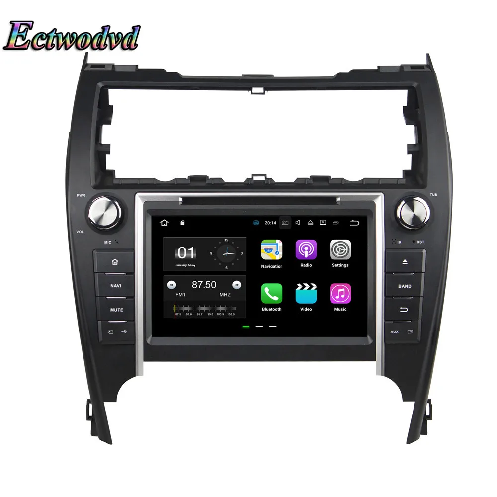 Perfect Ectwodvd Octa Core 4G RAM 64G ROM Android 9.0 Car Multimedia DVD Player GPS HeadUnit For Toyota Camry 2012 US 13