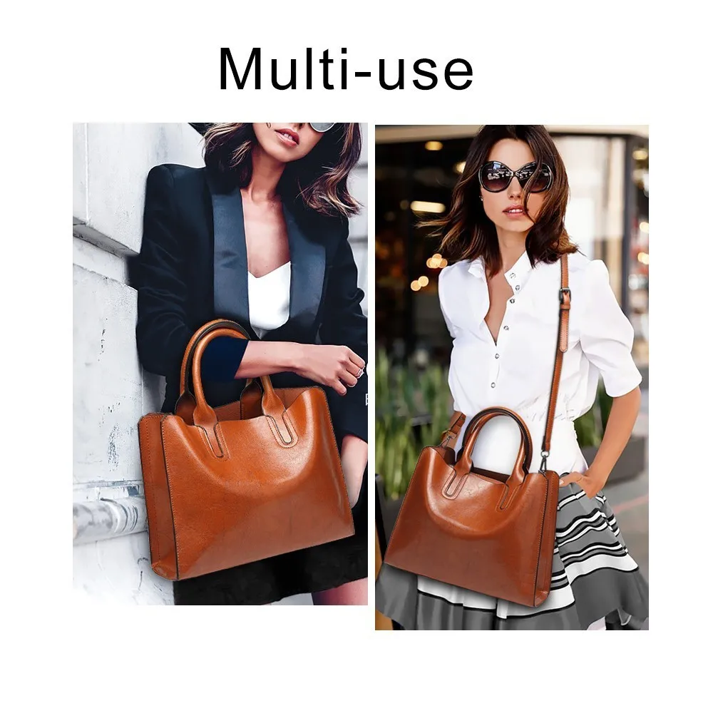 هيرالد الأزياء النساء حقائب يد جلدية جودة الإناث حقيبة كتف عارضة حمل حقائب السيدات Crossbody حقيبة كبيرة الأعلى مقبض حقيبة