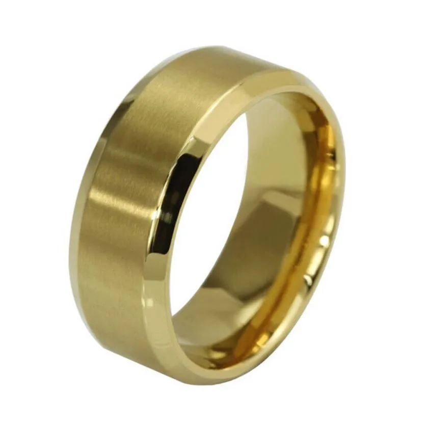 

Women men new Stainless Steel Ring Titanium Silver Black Gold ring 102510