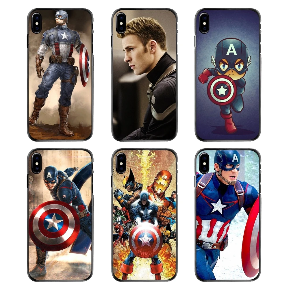 

For Huawei P7 P8 P9 P10 Lite Plus 2017 2016 Honor 5C 6 4X 5X Mate 8 7 9 Case Cover Chris Evans Super Hero Captain America Shield